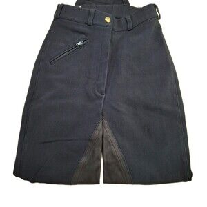 ARIAT Sz 26L Cadence Full Seat Riding Breeches Pants Black Equestrian Runs Small